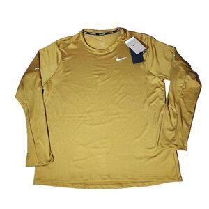 Nike Dri-Fit Long Sleeve Running Shirt – Men’s XL, Bronzine, Unworn